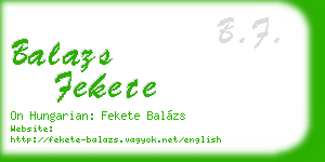 balazs fekete business card